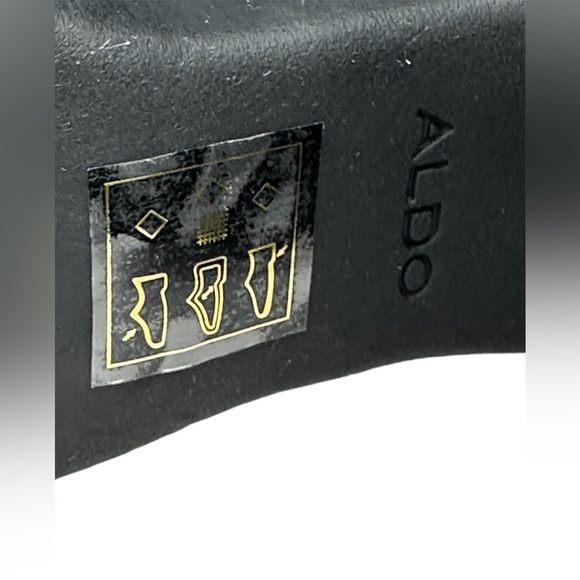 ALDO Women’s Ankle Boots Lug Sole Heeled Platform Glossy Dark Brown - Size 8.5 - Picture 5 of 7